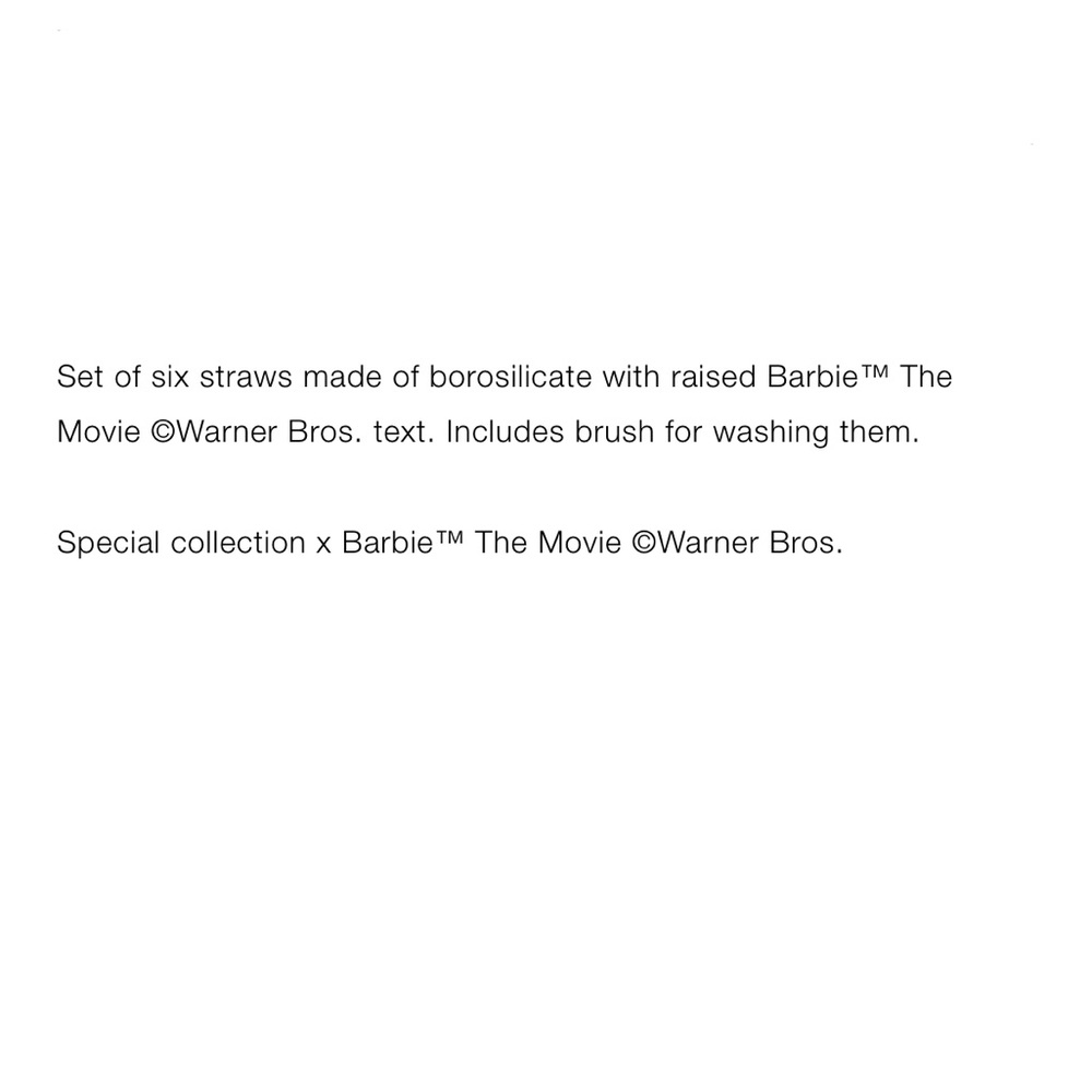 BARBIE x ZARA GLASS STRAWS - Picture 4 of 4